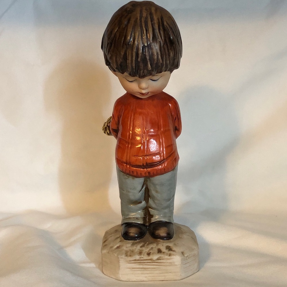 Moppets 1971 Fran Mar Shy Boy Figurine